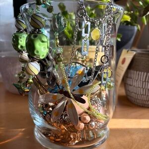 Boho / hippie mystery jewelry jar 🌙🧿🌿✨